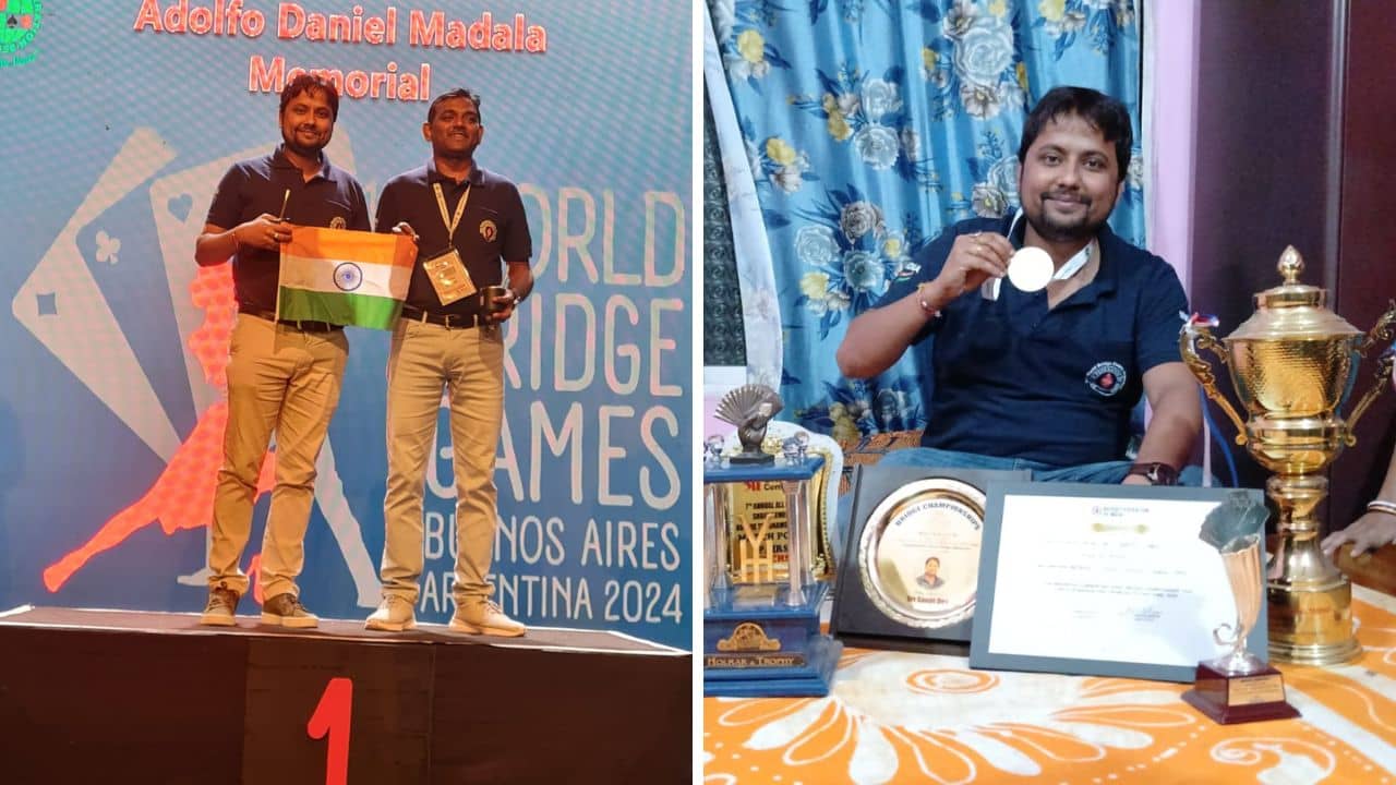 World Bridge Games 2024: পোডিয়ামে যখন ডাকল..., তাসে সোনার পদক জিতে উচ্ছ্বসিত আসানসোলের যুবক