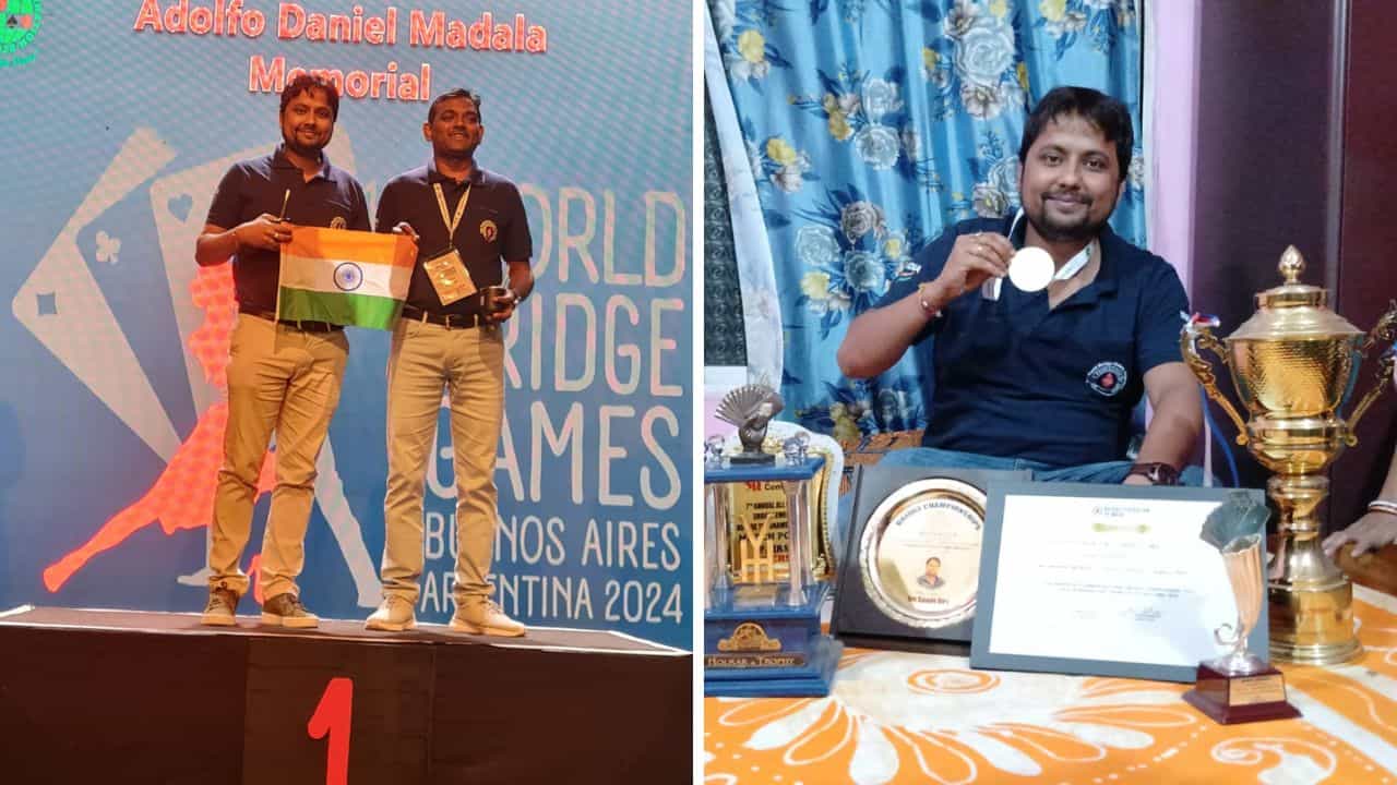 World Bridge Games 2024: 'পোডিয়ামে যখন ডাকল...', তাসে সোনার পদক জিতে উচ্ছ্বসিত আসানসোলের যুবক World Bridge Games 2024: 'পোডিয়ামে যখন ডাকল...', তাসে সোনার পদক জিতে উচ্ছ্বসিত আসানসোলের যুবক