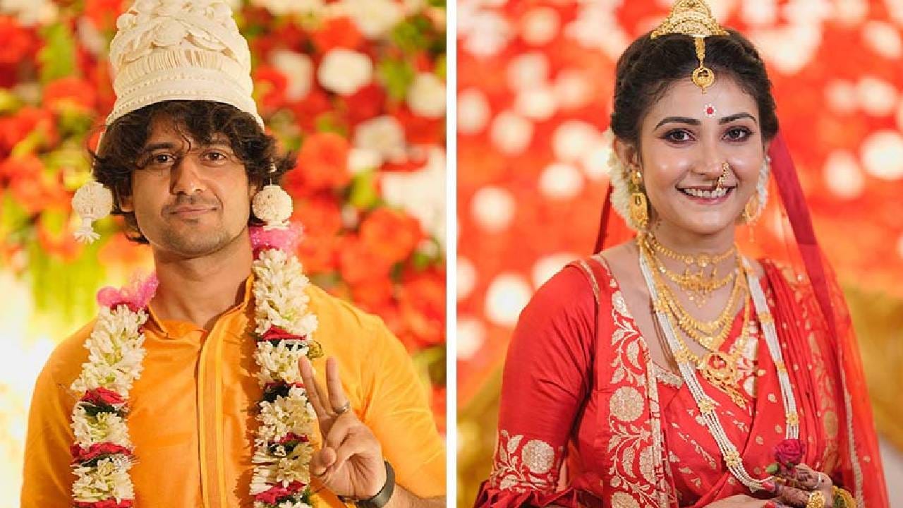 আদৃত-কৌশাম্বী: 'মিঠাই' সিরিয়ালের সেট থেকে তাঁদের প্রেম। যদিও পর্দায় ভাই-বোনের চরিত্রে অভিনয় করেছিলেন তাঁরা। কিন্তু শুটিং করতে করতেই একে অপরকে মন দেন তাঁরা। তার পর চলতি বছরের মে- মাসে চার হাত এক হয়।