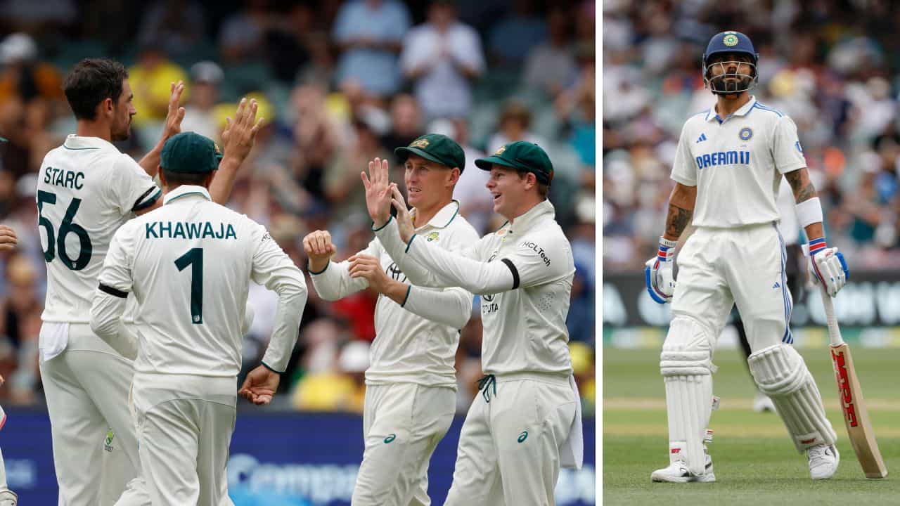 IND vs AUS: গোলাপি টেস্টে ভয়ঙ্কর স্টার্ক, ১৮০তে শেষ ভারত; পারথ ফিরবে অ্যাডিলেডে? IND vs AUS: গোলাপি টেস্টে ভয়ঙ্কর স্টার্ক, ১৮০তে শেষ ভারত; পারথ ফিরবে অ্যাডিলেডে?