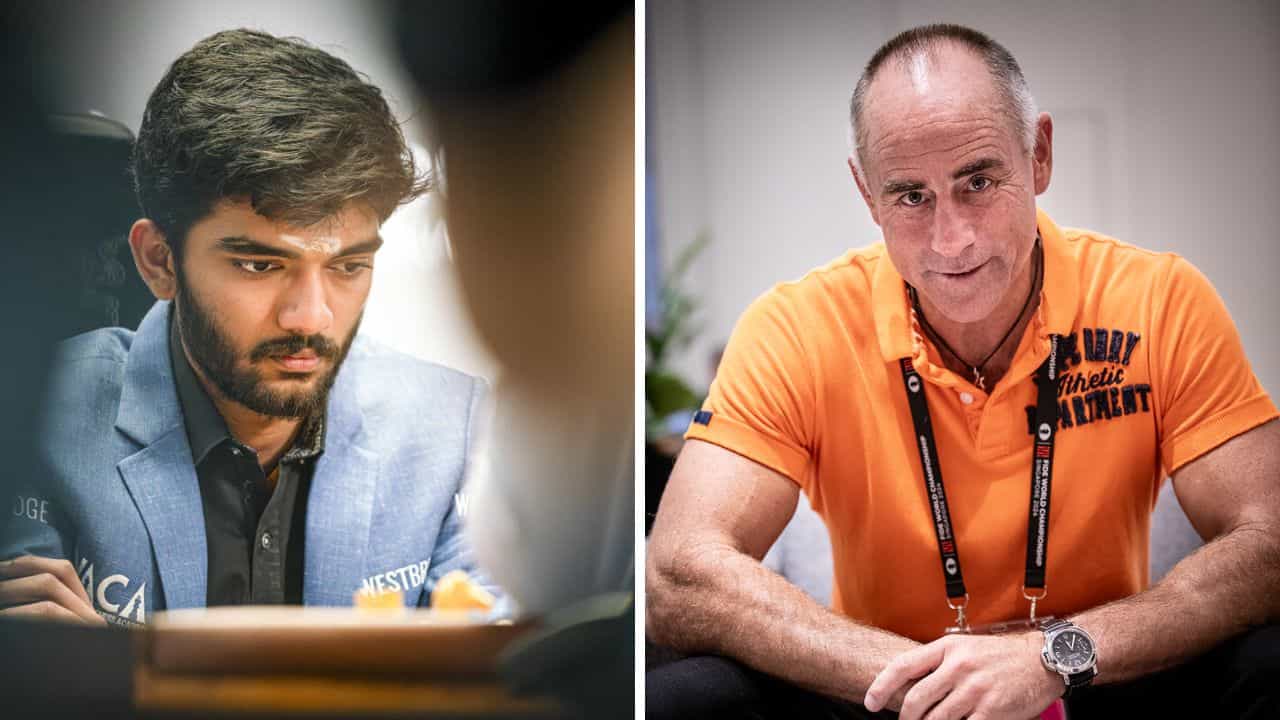 Chess: ক্রিকেট, হকির পর ভারতীয় দাবাতে সোনার কাঠি ছোঁয়ালেন প্যাডি আপটন, গুকেশের সাফল্যে প্রোটিয়া তারকার হাত Chess: ক্রিকেট, হকির পর ভারতীয় দাবাতে সোনার কাঠি ছোঁয়ালেন প্যাডি আপটন, গুকেশের সাফল্যে প্রোটিয়া তারকার হাত
