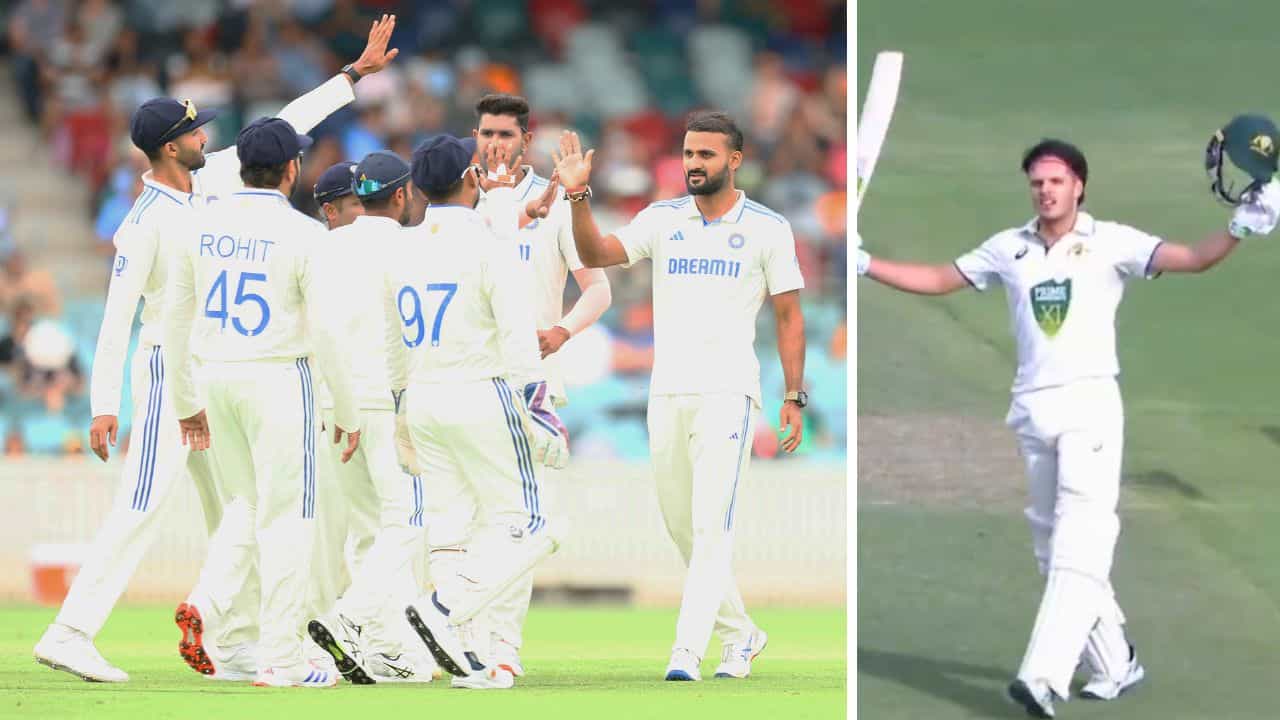 IND vs AUS: 'গোলাপি' ম্যাচে বলই করলেন না বুমরা, কন্টাসের সেঞ্চুরিতে ভারতের টার্গেট কত? IND vs AUS: 'গোলাপি' ম্যাচে বলই করলেন না বুমরা, কন্টাসের সেঞ্চুরিতে ভারতের টার্গেট কত?