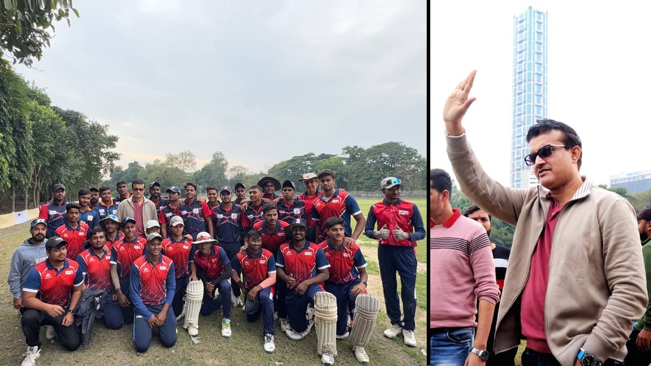 Sourav Ganguly: ময়দানে দাদা, সৌরভ গঙ্গোপাধ্যায়ের সাক্ষাতে স্বপ্নপূরণ তরুণ ক্রিকেটারদের