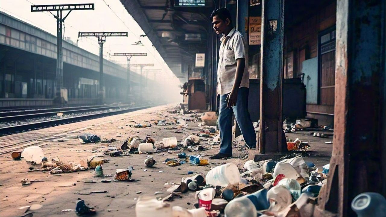 রেলস্টেশনে যাত্রীরা প্রচুর আবর্জনা ফেলেন। এদিকে রেলওয়ে নিরাপত্তা বাহিনীসহ রেলওয়ে স্টেশন প্রশাসন লিটারকারীদের ওপর কড়া নজর রাখে। নির্দিষ্ট জায়গা ছাড়া অন্য কোথাও নোংরা ফেলতে গিয়ে হাতে না হাতে ধরা পড়লে ঘটনাস্থলে ৫০০ টাকা জরিমানা দিতে হয়।