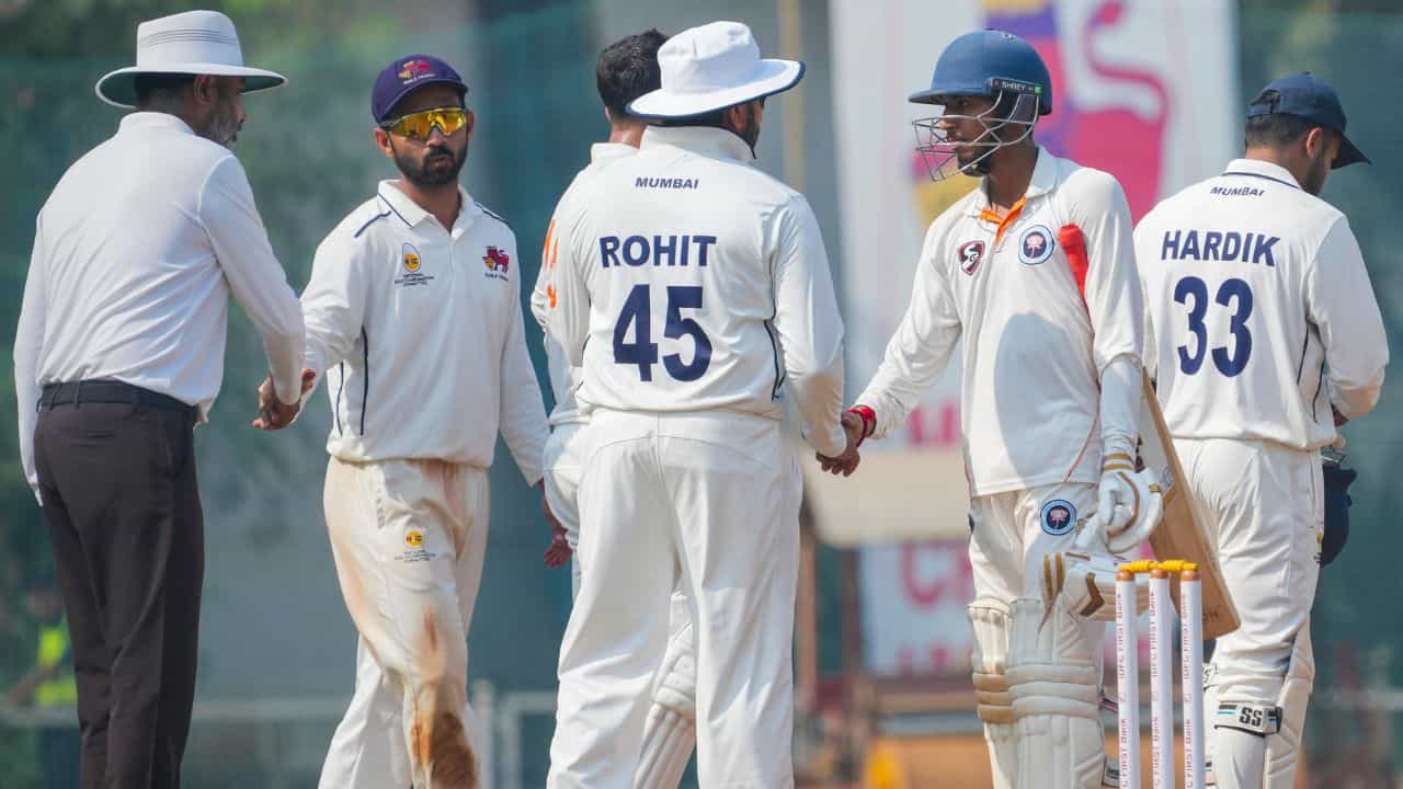 Ranji Trophy 2024-25: ভরাডুবি অব্যাহত, ভারতের পর হারল সুপারস্টার রোহিতের মুম্বইও! Ranji Trophy 2024-25: ভরাডুবি অব্যাহত, ভারতের পর হারল সুপারস্টার রোহিতের মুম্বইও!