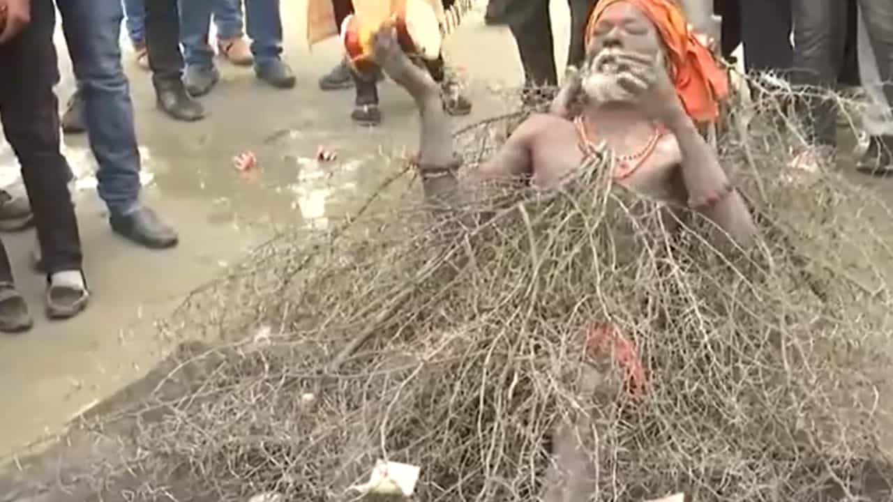 Maha Kumbh Mela 2025: কাঁটা দিয়ে ঢাকা শরীর! মহাকুম্ভে এসে 'এ যুগের ভীষ্মের' তকমা পেলেন এই সাধু Maha Kumbh Mela 2025: কাঁটা দিয়ে ঢাকা শরীর! মহাকুম্ভে এসে 'এ যুগের ভীষ্মের' তকমা পেলেন এই সাধু