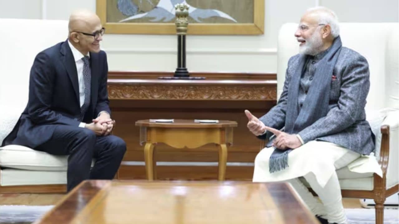 PM Narendra Modi: প্রত্যেক ভারতীয় পাবেন AI-র সুবিধা, মোদীর সঙ্গে বৈঠক নাদেল্লার