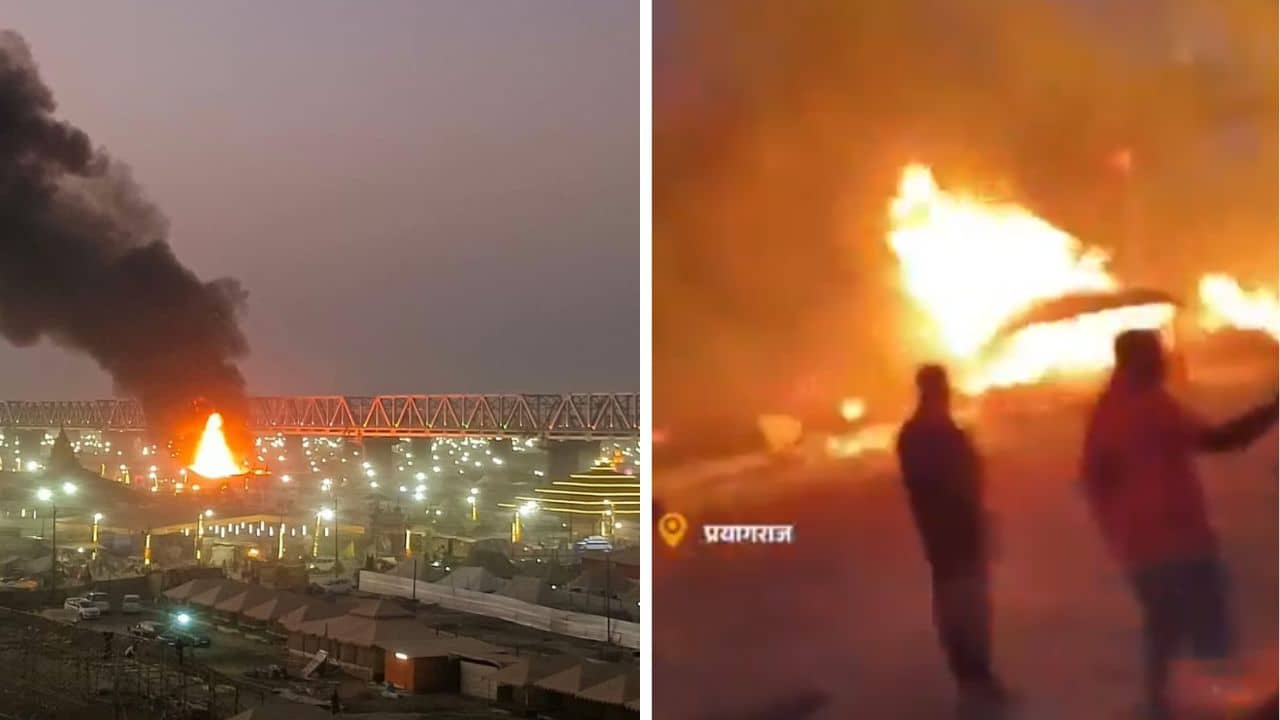 Maha Kumbh in Fire: লাল হয়েছে আকাশ, পুড়ছে একের পর এক তাঁবু! চতুর্থবার বিধ্বংসী আগুনে জ্বলল মহাকুম্ভ