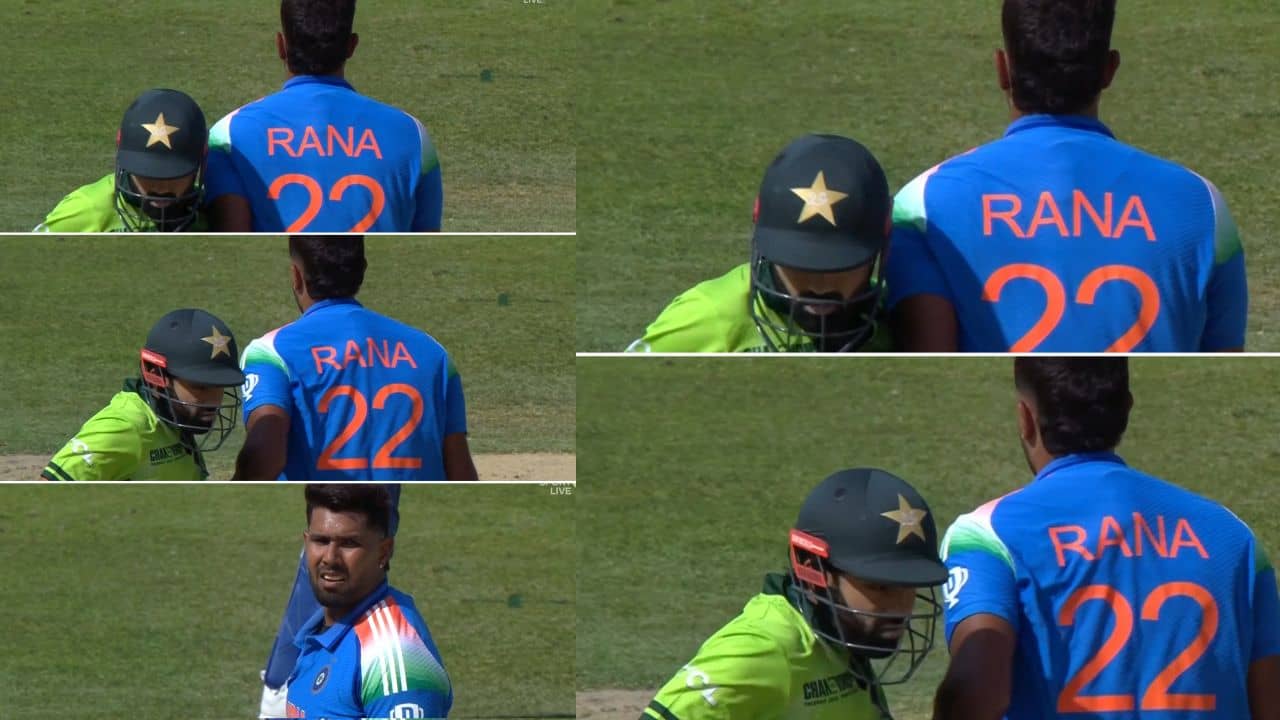 Harshit Rana: রিজওয়ানকে চোখরাঙানি রানার, ভারত-পাক ম্যাচের ফ্লেভার জিইয়ে রাখলেন