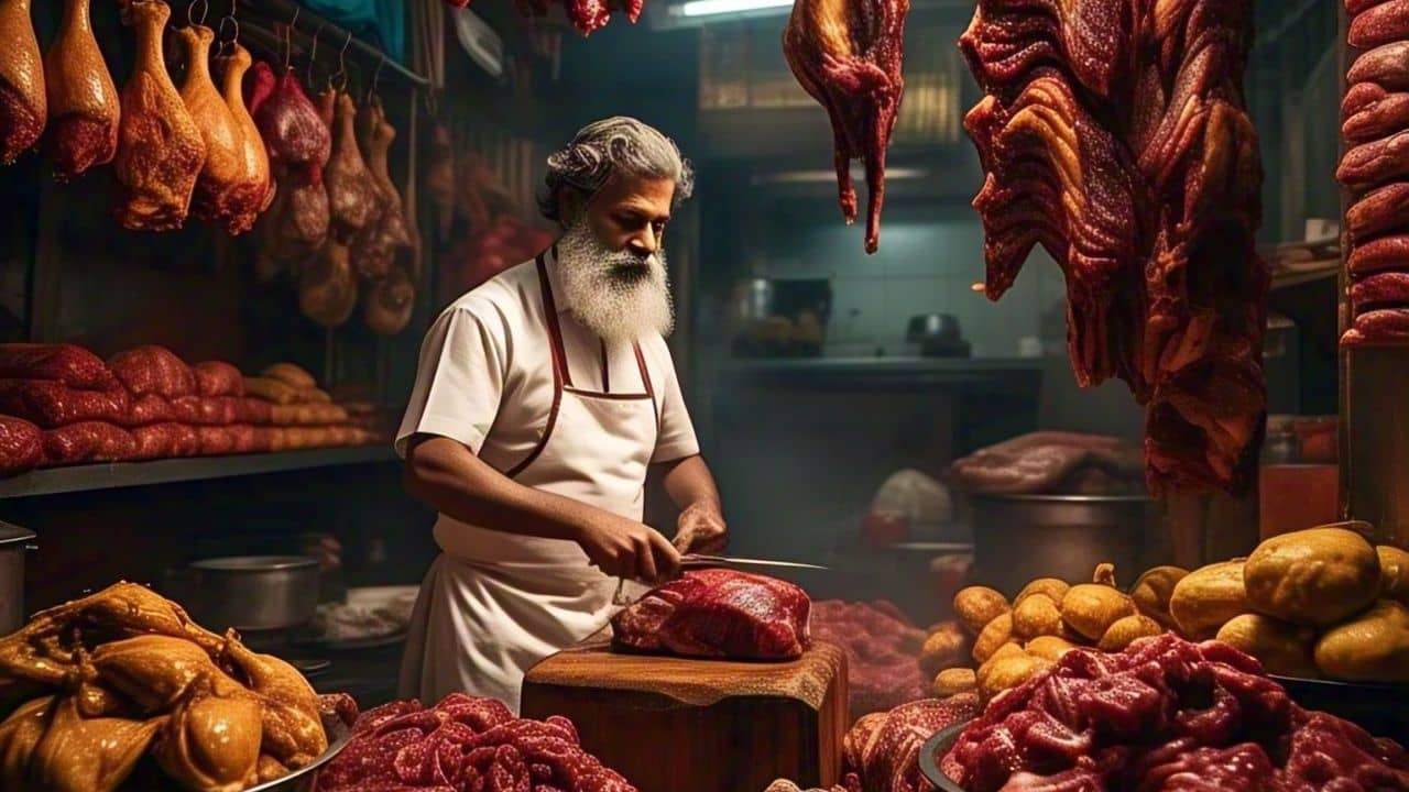 রবিবারের মাংস-ভাতের প্ল্যানটা গেল ভেস্তে, মাটন না পেয়ে পচাগলা দেহই দোকানের সামনে ফেলে এল যুবক!