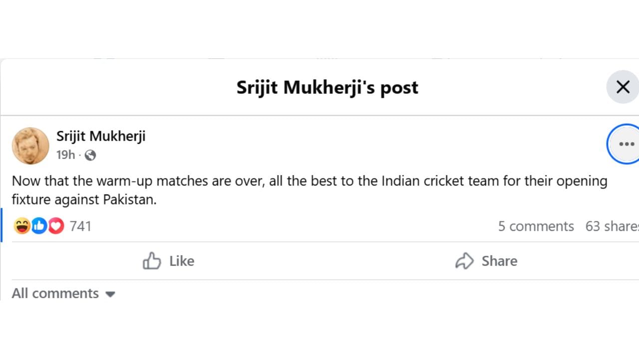 Srijit's fb post