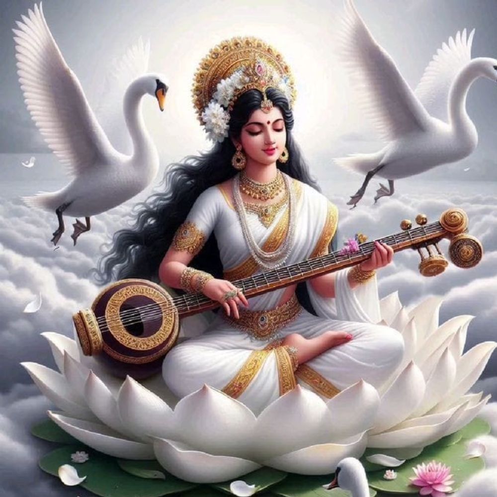 শাস্ত্র মতে সরস্বতী পুজোর দিন সকাল সকাল স্নান করে নেওয়া উচিত। পুষ্পাঞ্জলি দেওয়ার আগে স্নান করা গুরুত্বপূর্ণ। স্নানের জলে নিমপাতা এবং তুলসী পাতাও দিতে পারেন। শাস্ত্র অনুয়ায়ী, এতে জলের শুদ্ধিকরণ ঘটে। 
