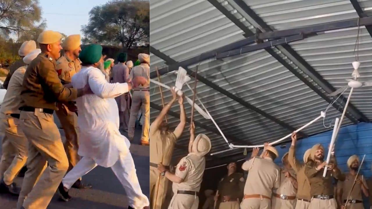 Farmers Protest: খুলে নিল পাখা, উপড়ে ফেলা হল তাঁবু, উত্তপ্ত শম্ভু-খানৌরি সীমান্তে আটক ৭০০ কৃষক