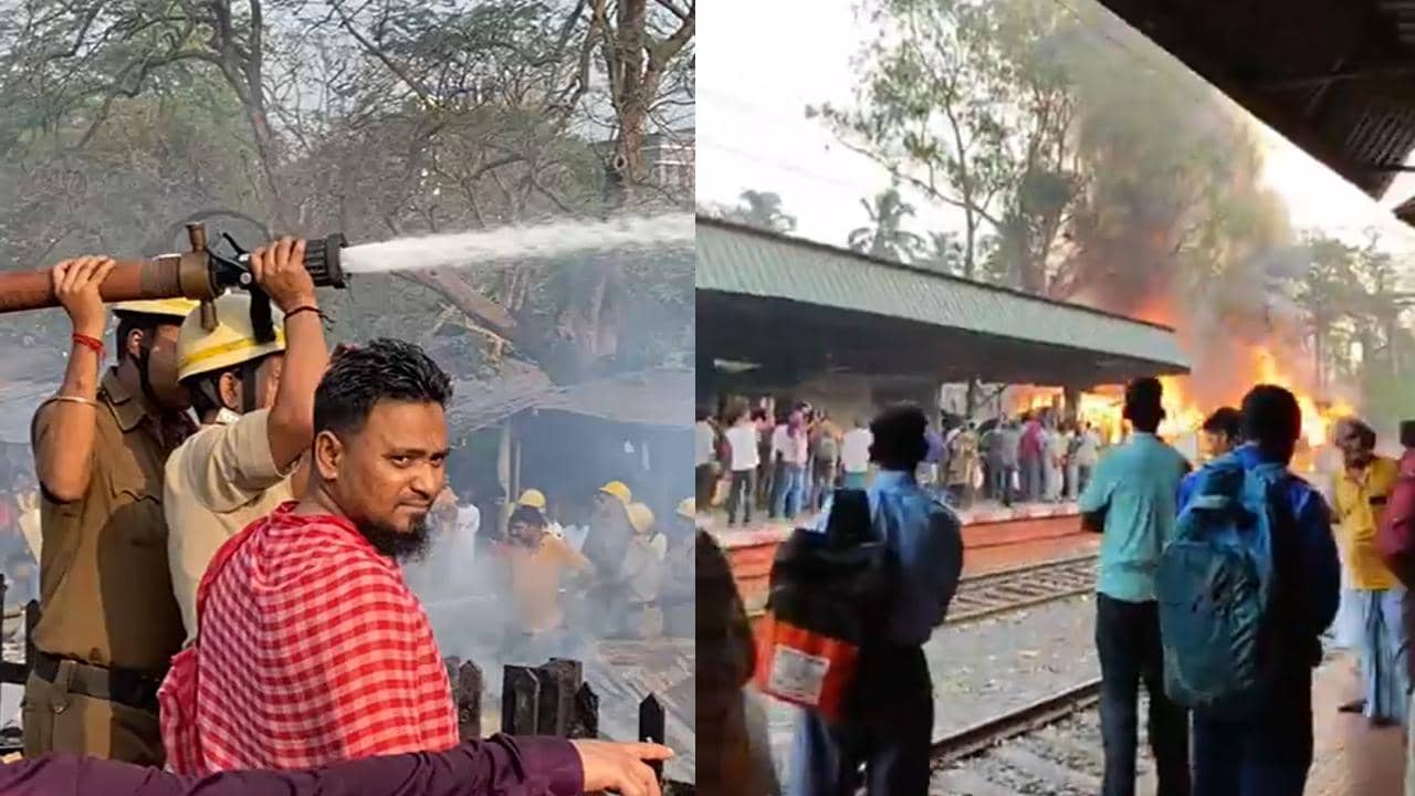 Fire Breakout: সন্তোষপুর স্টেশনে ভয়াবহ আগুন, রবির সকালেই ট্রেন চলাচল বন্ধ হয়ে গেল শিয়ালদহ-বজবজ শাখায়