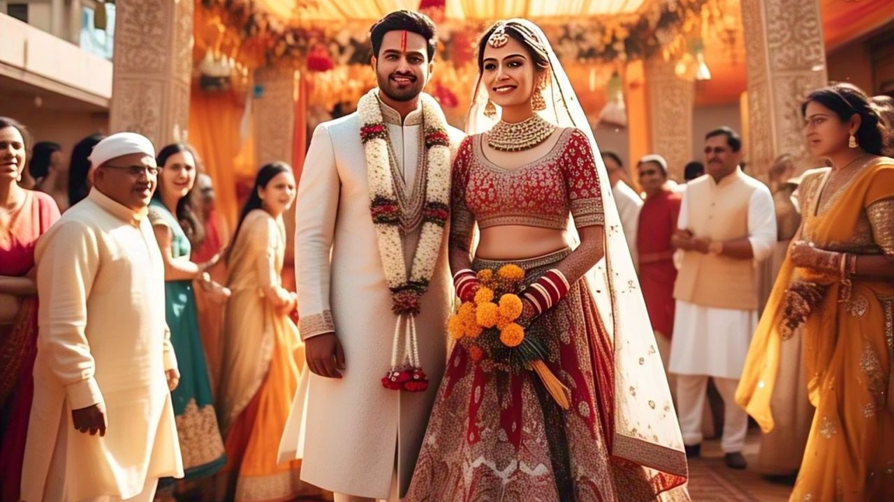 যাদের সদ্য বিয়ে হয়েছে, তারা নিজেদের মনের মতো করে ঘর সাজানোর চেষ্টা করেন। নববিবাহিত দম্পতিরা নিজেদের বেডরুম বিভিন্ন জিনিস দিয়ে সাজান। অনেকেই না জেনে বিভিন্ন জিনিস বেডরুমে রাখেন, তাতে দাম্পত্য জীবনে ক্ষতি হতে পারে। (ছবি-মেটা এআই)
