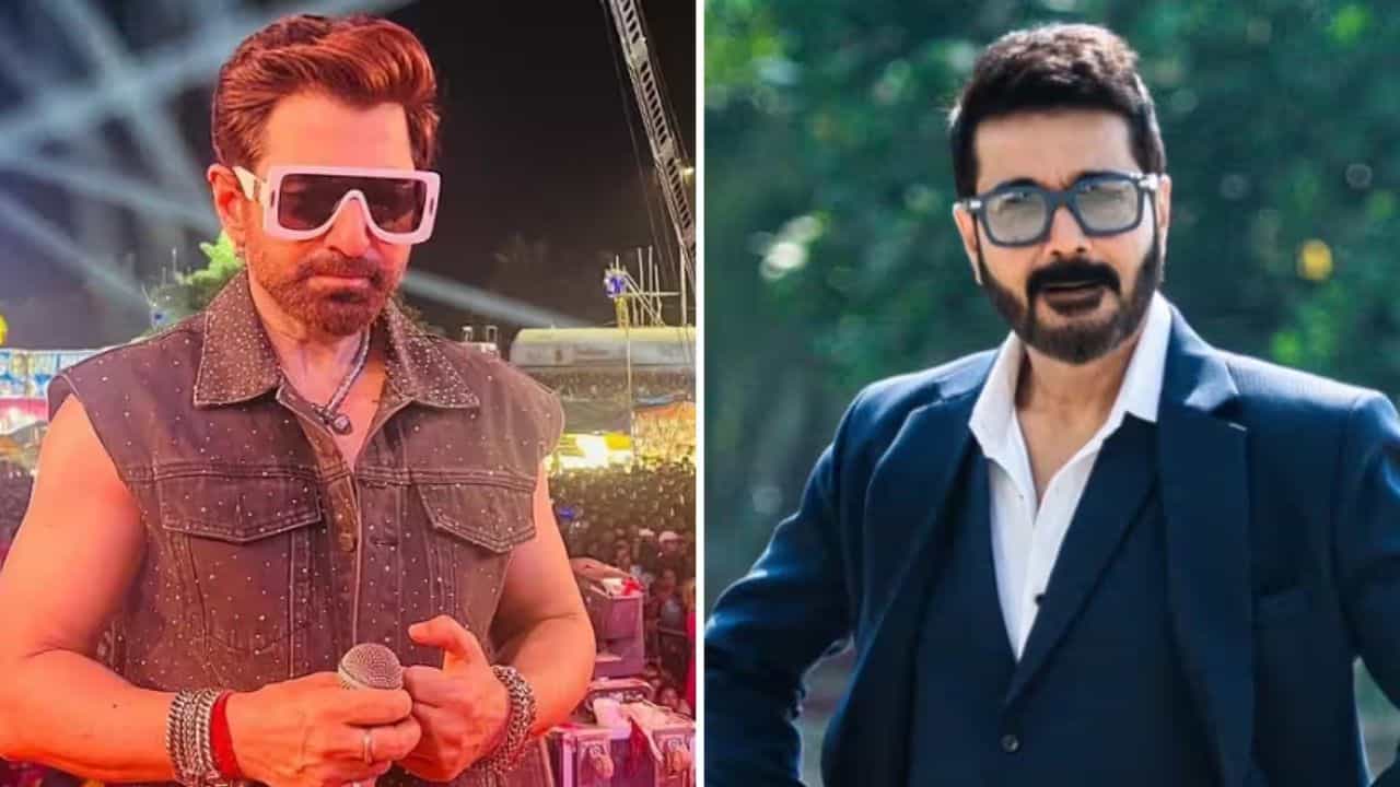 বাংলা ছবিতে এবার একসঙ্গে জিৎ-প্রসেনজিৎ! 'খাকি'র মঞ্চে বড় ঘোষণা দুই সুপারস্টারের বাংলা ছবিতে এবার একসঙ্গে জিৎ-প্রসেনজিৎ! 'খাকি'র মঞ্চে বড় ঘোষণা দুই সুপারস্টারের