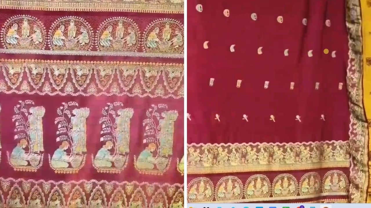 একটা শাড়ির দাম ১ লাখ, বাংলার শিল্পীদের তৈরি এই শাড়িতে কী এমন আছে!