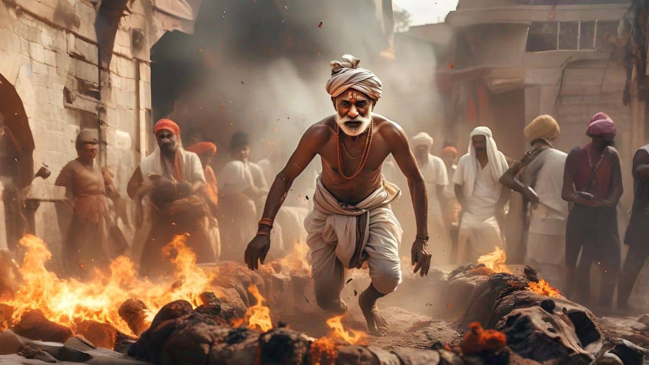 Madhya Pradesh: জ্বলন্ত চিতায় ঝাঁপ বৃদ্ধের, কারণ জানলে আঁতকে উঠবেন