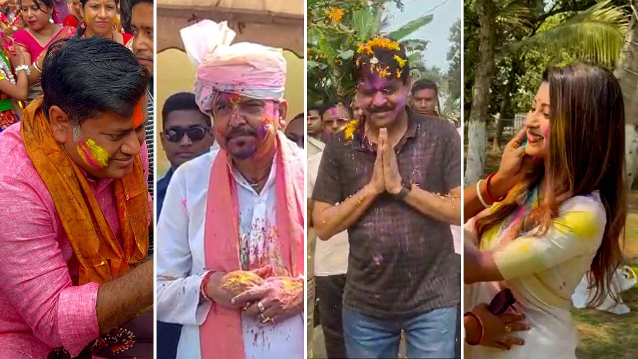 Politicians in Dol: লাভলি থেকে শওকত, সুকান্ত থেকে সুজিত! সকাল থেকেই রংবাজি রাজনীতিকদের