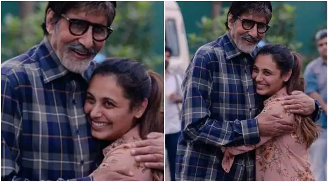 রানির ঠোঁটে ঠোঁট রেখে চুমু, অমিতাভের কাণ্ড দেখে কী করেন অভিষেক?