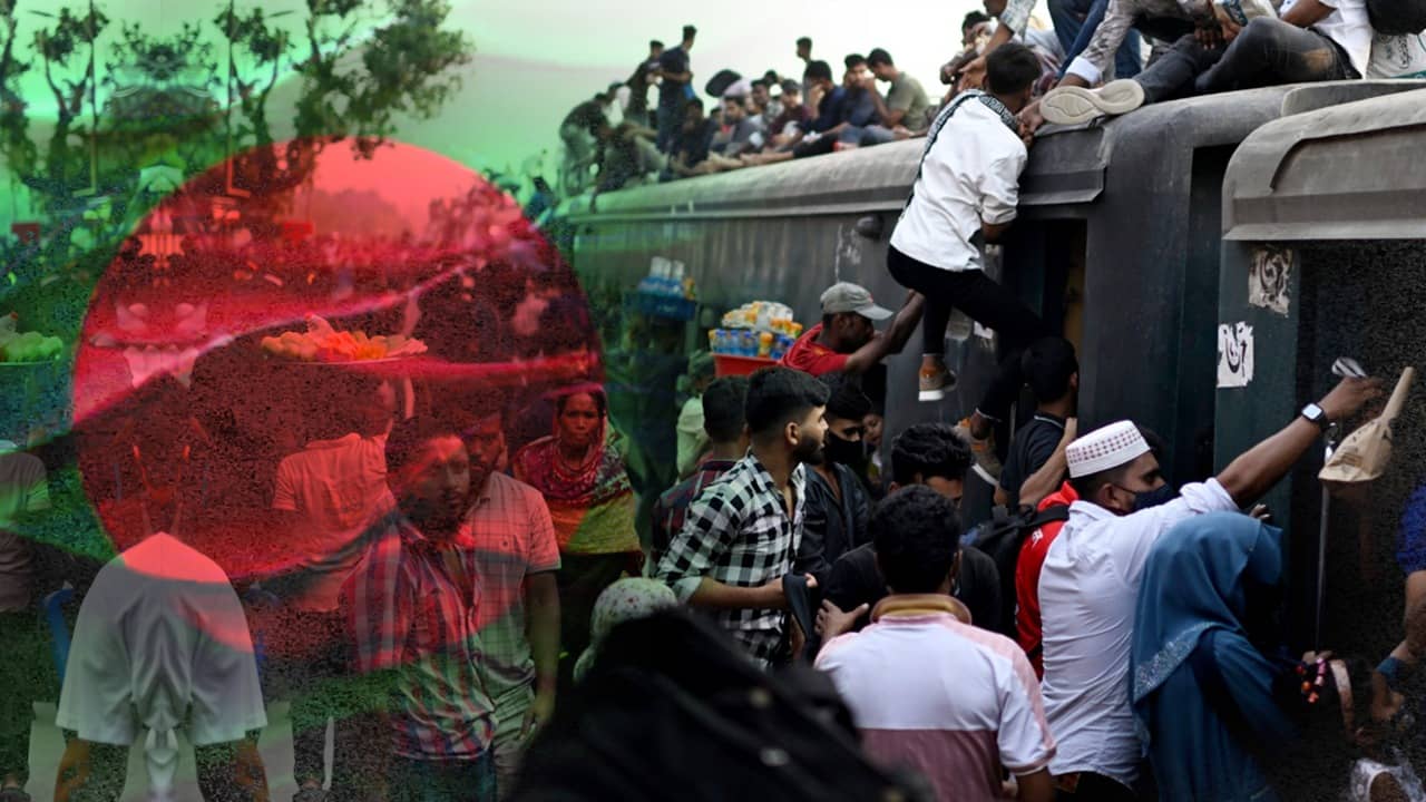 Bangladesh: ঢাকা ছাড়ছেন লক্ষ লক্ষ বাংলাদেশি, ট্রেনের ছাদেও জায়গা নেই! আবার কী হল ইউনূসের দেশে?