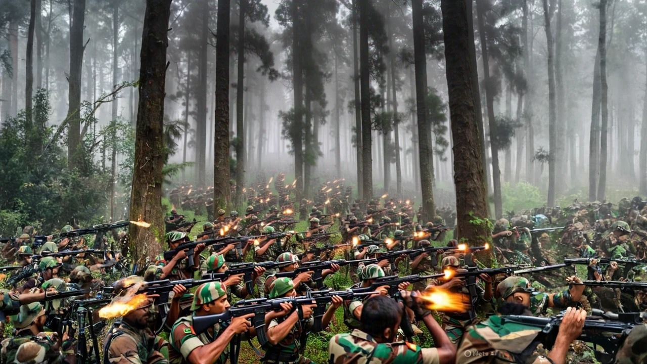 Maoist vs Army: শাহের প্রতিশ্রুতিতেই নামল ২০ হাজার সেনা-পুলিশ! চারপাশ ঘিরে বনে-বনে চলছে অভিযান, পেলেই চলবে গুলি Maoist vs Army: শাহের প্রতিশ্রুতিতেই নামল ২০ হাজার সেনা-পুলিশ! চারপাশ ঘিরে বনে-বনে চলছে অভিযান, পেলেই চলবে গুলি