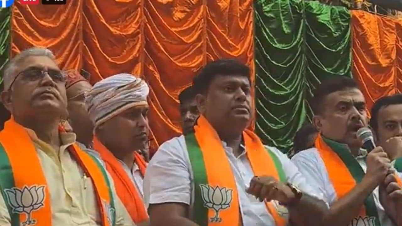 BJP Rally: পুলিশকে দাঁড় করিয়ে তাণ্ডব চলছে, মুর্শিদাবাদের অশান্তিতে শুভেন্দুর নিশানায় পুলিশ