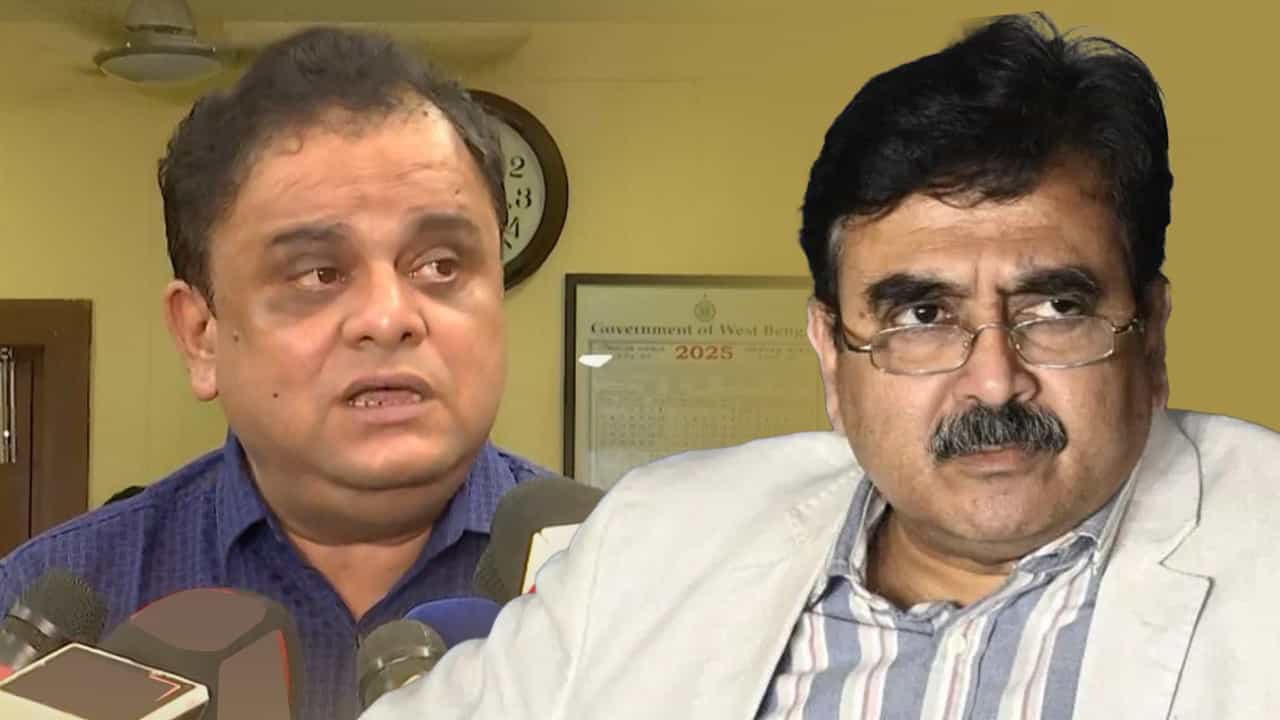 Bratya Basu: 'বিকাশ-কৃশানুর সেটিং', অভিজিৎকে আক্রমণ করতে গিয়ে কী বললেন ব্রাত্য? Bratya Basu: 'বিকাশ-কৃশানুর সেটিং', অভিজিৎকে আক্রমণ করতে গিয়ে কী বললেন ব্রাত্য?