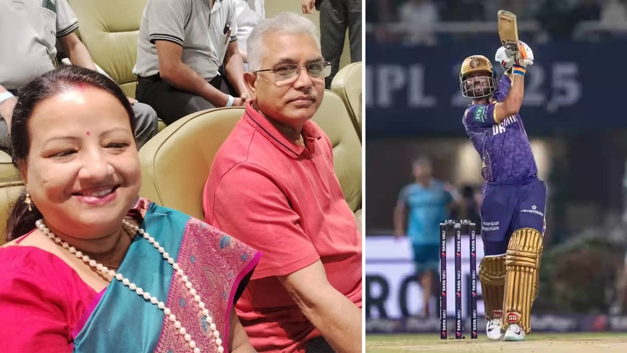 Dilip-Rinku at KKR Match: ইডেন মিলিয়েছিল, কেকেআরের ম্যাচে দিলীপ ঘোষের স্ত্রী বললেন, সুইট জার্নি