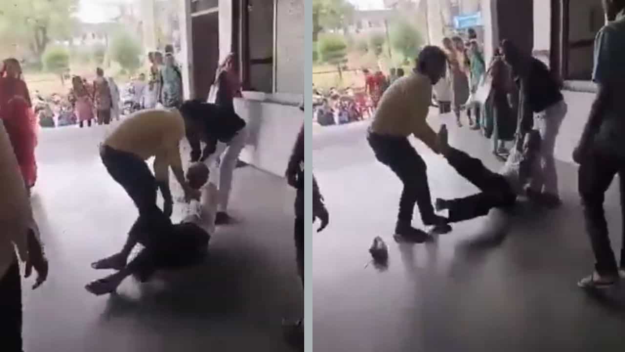 VIDEO: ডাক্তার দেখাতে এসেছিলেন, হাসপাতালেই ৭০ বছরের বৃদ্ধকে চড়, মেঝেতে ফেলে পেটালেন সেই ডাক্তারই! কেন? VIDEO: ডাক্তার দেখাতে এসেছিলেন, হাসপাতালেই ৭০ বছরের বৃদ্ধকে চড়, মেঝেতে ফেলে পেটালেন সেই ডাক্তারই! কেন?