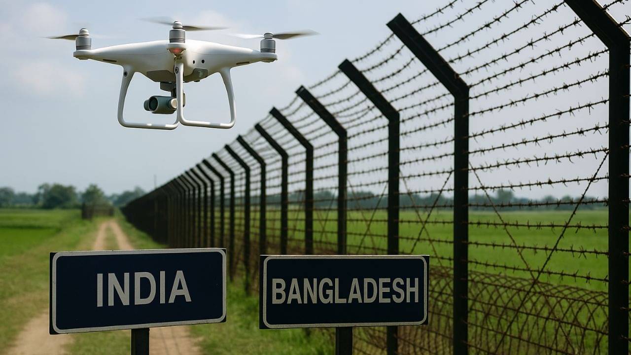 Drone Found at Bangladesh Border: ভারতের সীমানায় পড়ে বাংলাদেশের ড্রোন? কী ভাবে এল, ঘনাচ্ছে রহস্য!
