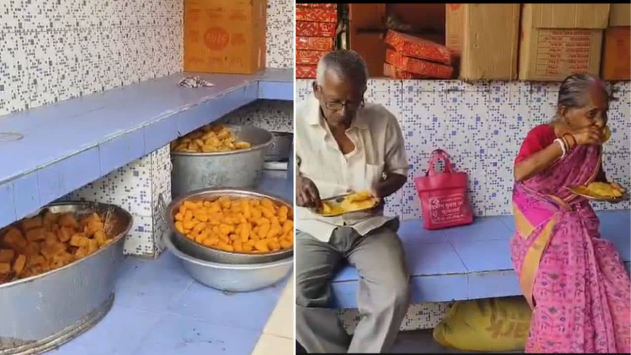 Durgapur: দোকানে জায়গা নেই, সরকারি বাস স্ট্যান্ডে থরে থরে মিষ্টি সাজিয়ে বসে পড়ল বিক্রেতা! প্রশ্ন করতেই উত্তর, পরিষ্কার করি তো...