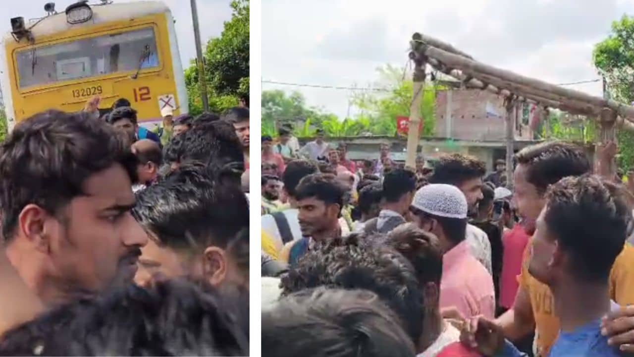 Indian Railways: লাইনে দাঁড়িয়ে একের পর এক লোকাল, লেডিস কামরা বাড়ানোয় চলছে প্রতিবাদ