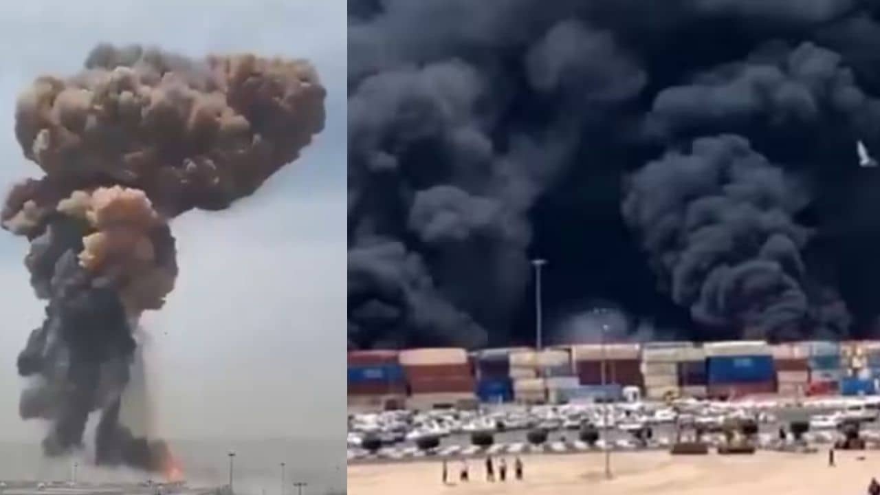Iran Blast: ইরানের বন্দরে ভয়ঙ্কর বিস্ফোরণ, কালো ধোঁয়ায় ঢাকল ১০ কিমি, আহত কমপক্ষে ৪০০