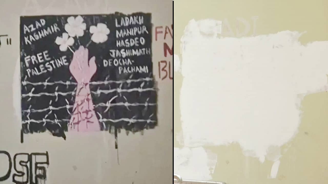 Jadavpur University: পহেলগাঁওয়ের আবহেই আজাদ কাশ্মীরের স্লোগান মোছা হল যাদবপুর বিশ্ববিদ্যালয়ে