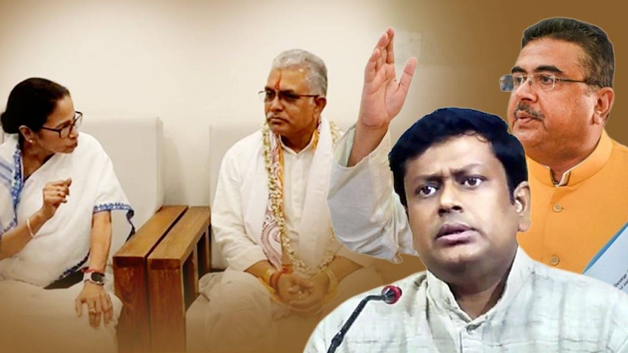 Dilip Ghosh: কারও প্রেম-প্রীতি-ভালবাসার জবাব দেব না, দিলীপ-মমতার সাক্ষাতে কী বলছেন শুভেন্দু-সুকান্তরা