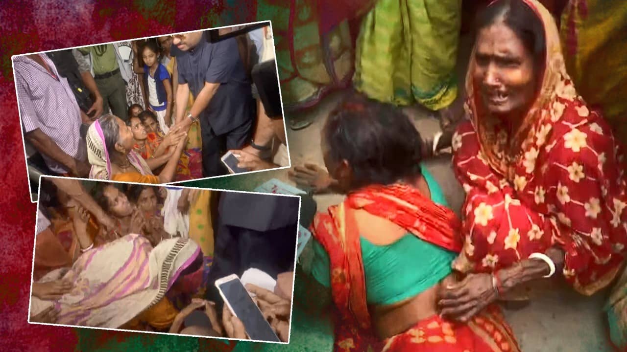 Murshidabad Unrest: ‘হিন্দু হওয়াটা কী আমাদের অপরাধ? আমাদের বাঁচান’, বোস যেতেই পা ধরে কাতর আর্জি জাফরাবাদের মহিলাদের