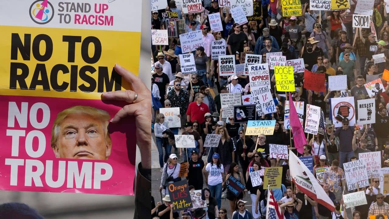 Donald Trump: বদ্ধ পাগল, ট্রাম্পের মনমর্জি থামাতে পথে ১০ হাজার মানুষ, ক্ষোভের আঁচ বাড়ছে ভিন দেশেও