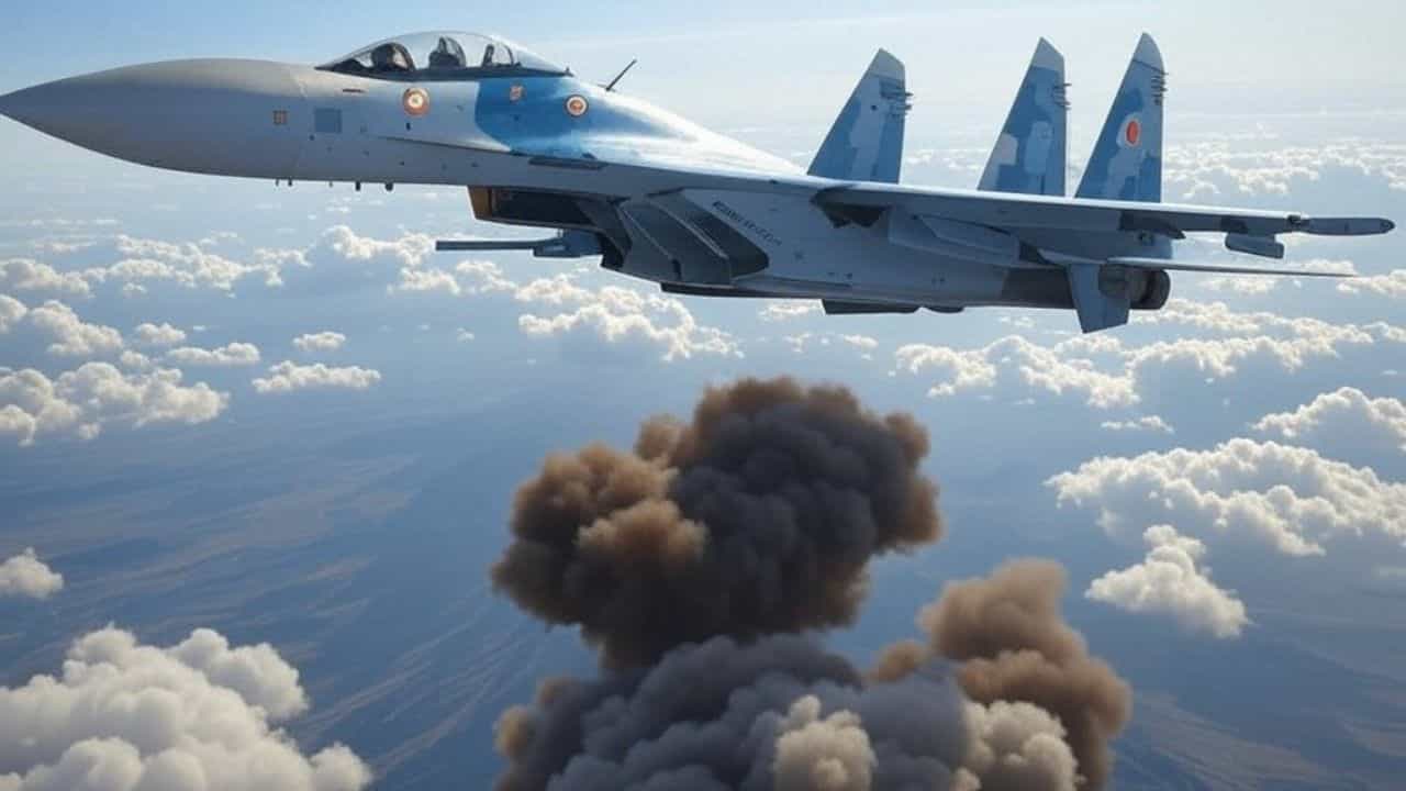 DRDO-র সাফল্যে কেঁপে উঠল শত্রুরা, সুখোই থেকে ১০০০ কিলোর বোমা 'গৌরব' বর্ষণ DRDO-র সাফল্যে কেঁপে উঠল শত্রুরা, সুখোই থেকে ১০০০ কিলোর বোমা 'গৌরব' বর্ষণ