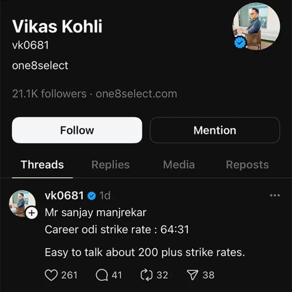 vikas kohli post