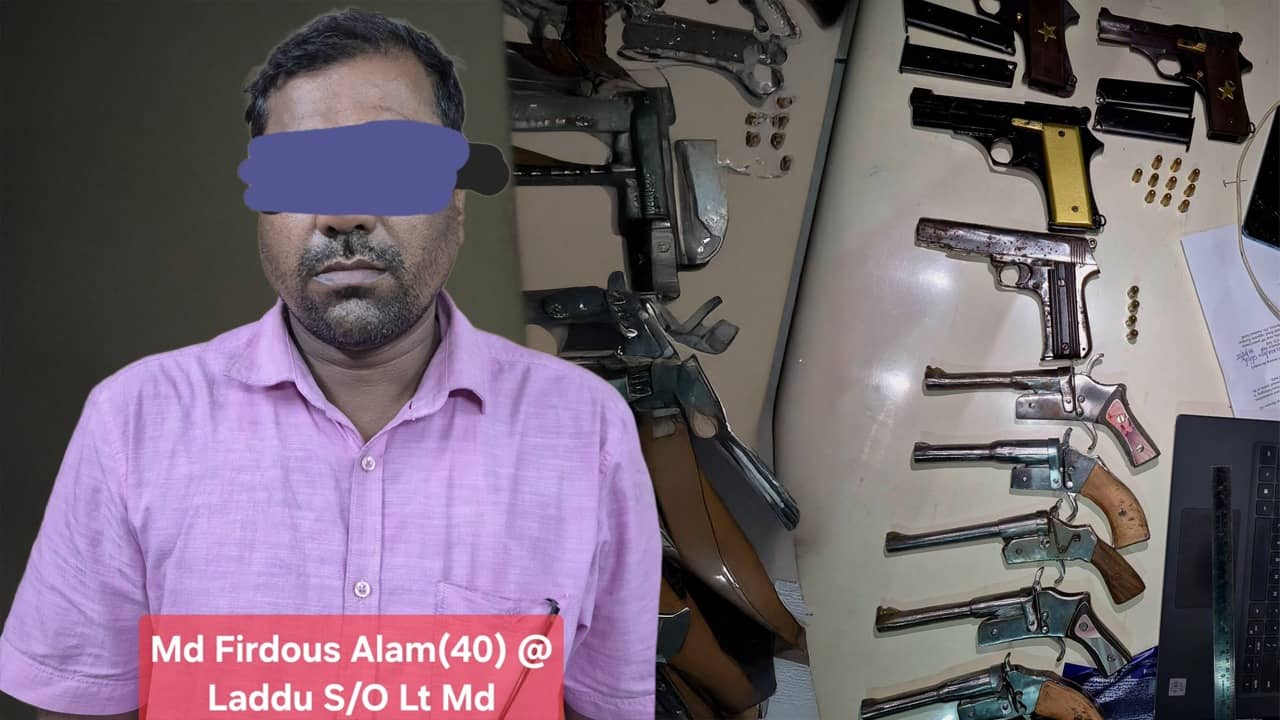 Bengal STF: ব্যাগ থেকে বেরোল একের পর এক আগ্নেয়াস্ত্র, অস্ত্র কারবারির পরিচয় জেনে থ STF
