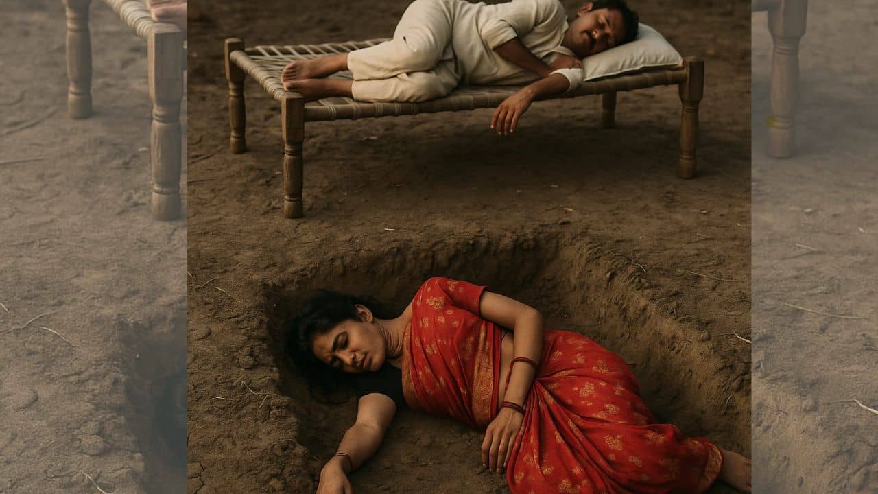 Wife Killed: গর্ত থেকে বেরিয়ে আছে পচা-গলা লাশের হাত, ৪-৫ দিন ধরে সেখানেই খাটে শুয়ে স্বামী