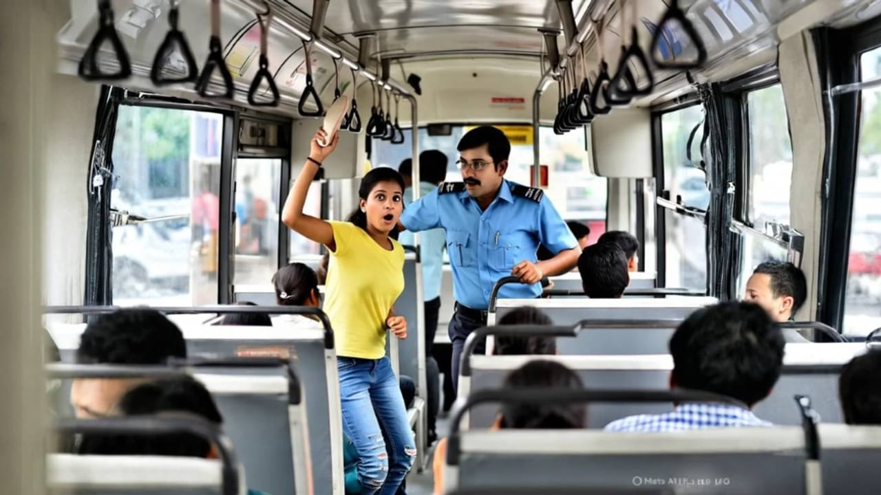 Bus Conductor Under Attack: বাস কন্ডাক্টরের দিকে জুতো হাতে ধেয়ে গেল মহিলা, তারপরেই যা ঘটল...