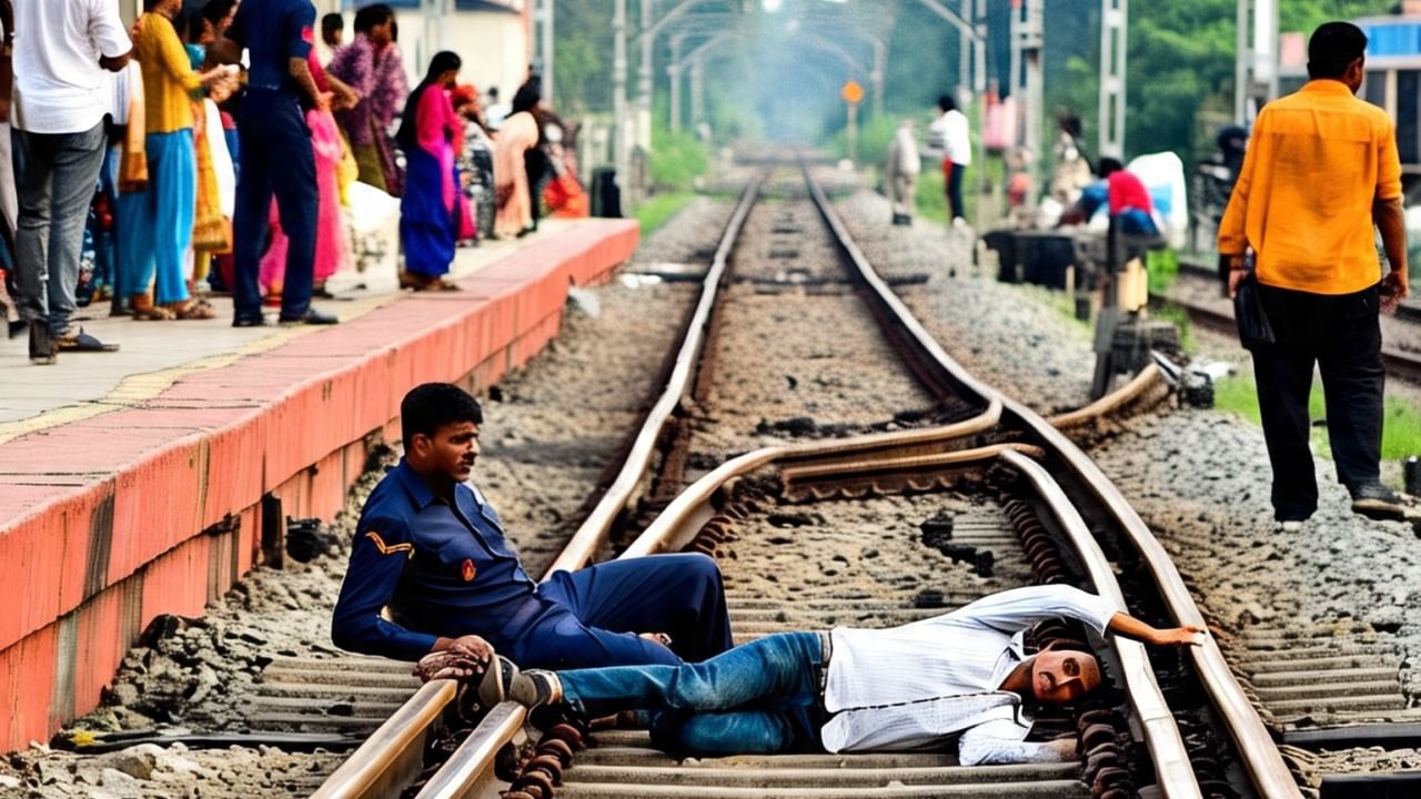 Dum Dum station: তখন স্টেশনে ঢুকছিল ব্যারাকপুর লোকাল, ধুন্ধুমার কাণ্ড দমদমে! লাইনে পড়ে পা কাটা পড়ল যাত্রীর, মাথা ফাটল RPF-র Dum Dum station: তখন স্টেশনে ঢুকছিল ব্যারাকপুর লোকাল, ধুন্ধুমার কাণ্ড দমদমে! লাইনে পড়ে পা কাটা পড়ল যাত্রীর, মাথা ফাটল RPF-র