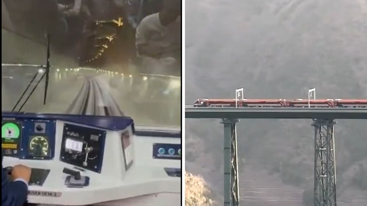 VIDEO-Vande Bharat: ১২ কিলোমিটার অন্ধকার সুড়ঙ্গের মধ্যে কীভাবে ছুটল বন্দে ভারত, দেখুন সেই ভিডিয়ো VIDEO-Vande Bharat: ১২ কিলোমিটার অন্ধকার সুড়ঙ্গের মধ্যে কীভাবে ছুটল বন্দে ভারত, দেখুন সেই ভিডিয়ো