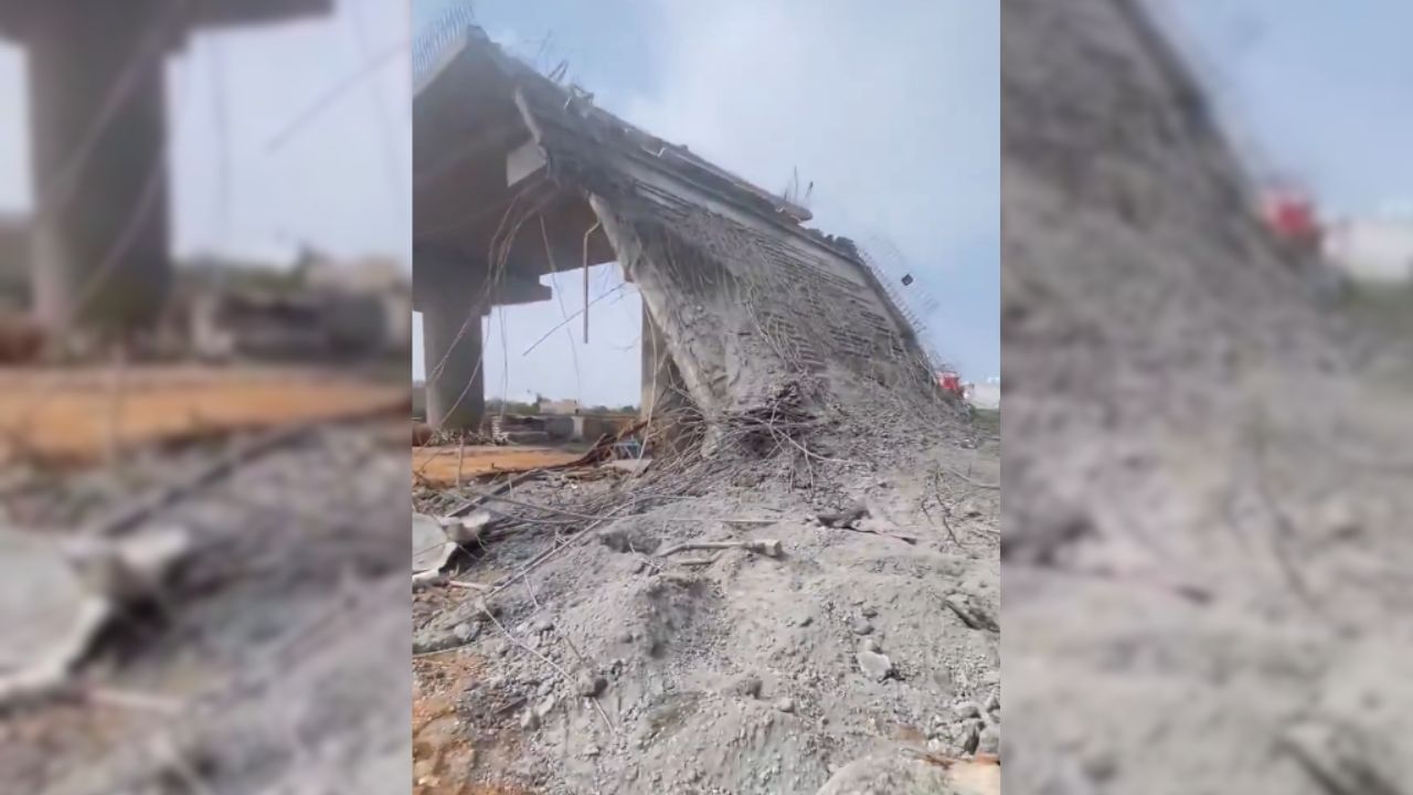 Madhya Pradesh: তৈরির আগেই ভেঙে পড়ল ৮০ কোটি টাকার নির্মীয়মান সেতুর একাংশ! আহত ৬ Madhya Pradesh: তৈরির আগেই ভেঙে পড়ল ৮০ কোটি টাকার নির্মীয়মান সেতুর একাংশ! আহত ৬