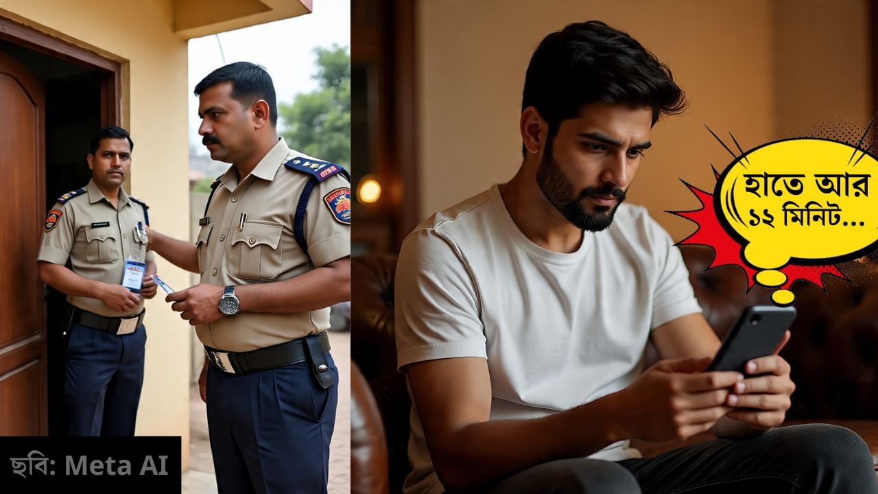 হাতে আর ১২ মিনিট..., সব শেষের আগেই দুয়ারে পুলিশ
