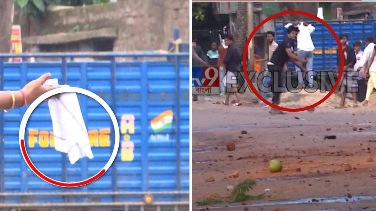 Rabindranagar: সাদা রুমাল হাতে নিয়ে এগিয়ে যাচ্ছিলেন পুলিশকর্তা, ডান দিকে অতর্কিতে ইটবৃষ্টি! রবীন্দ্রনগরে ঠিক কী হয়েছে?