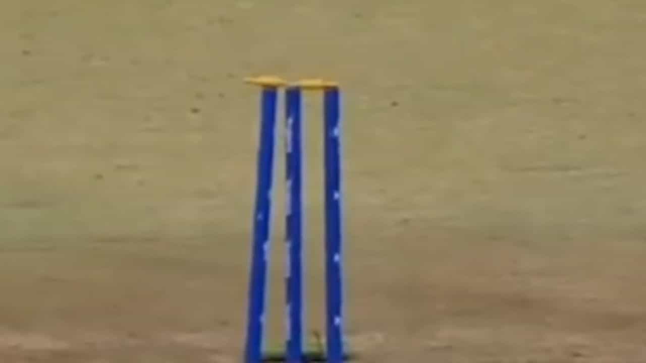 Cricket Bizarre ভিডিয়ো: ভাগ্যবান গান্ধী! ৯৮ রানে ক্রিজে, উইকেট হেলে পড়ল কিন্তু...