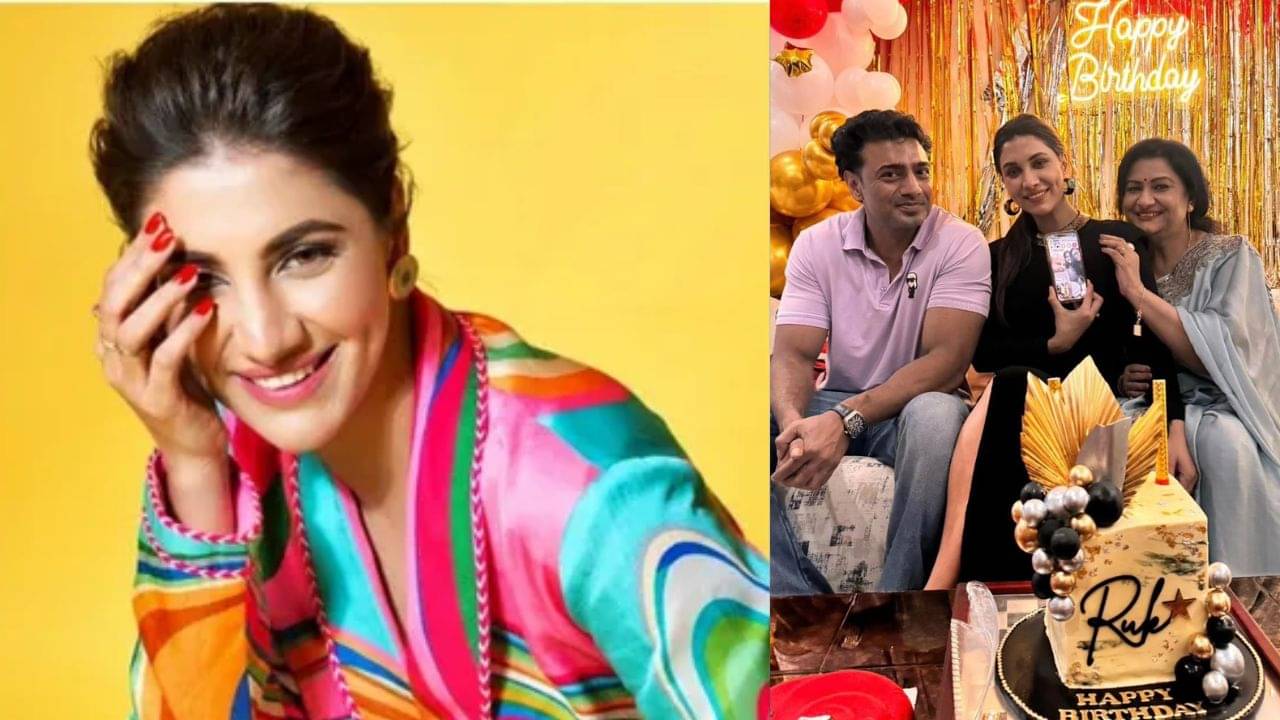 বিচ্ছেদ জল্পনায় জল, দেবকে পাশে নিয়ে জন্মদিনে নাচ রুক্মিণীর